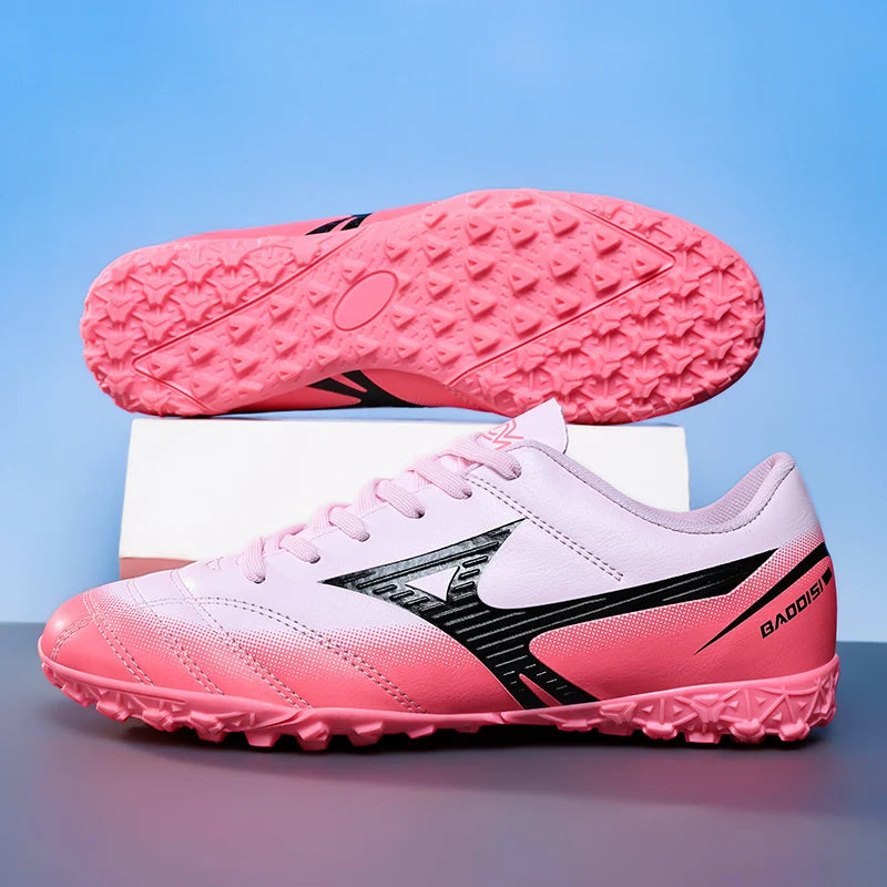 Nuevas botas de campo de fútbol para hombres, botines de fútbol con tachuelas para interiores, zapatillas de entrenamiento para partidos al aire libre Unisex cómodas TF/FG
