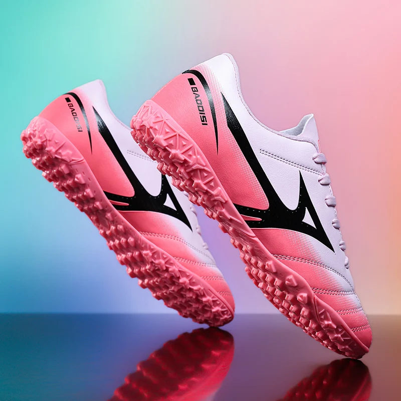 Nuevas botas de campo de fútbol para hombres, botines de fútbol con tachuelas para interiores, zapatillas de entrenamiento para partidos al aire libre Unisex cómodas TF/FG